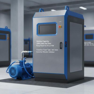 Filtration Capacity 1000 Liters Per Hour CNC Coolant Filter System Pump Power 075 to 3 KW Extraction Tower Type Not Have Industrial Filtration Solution