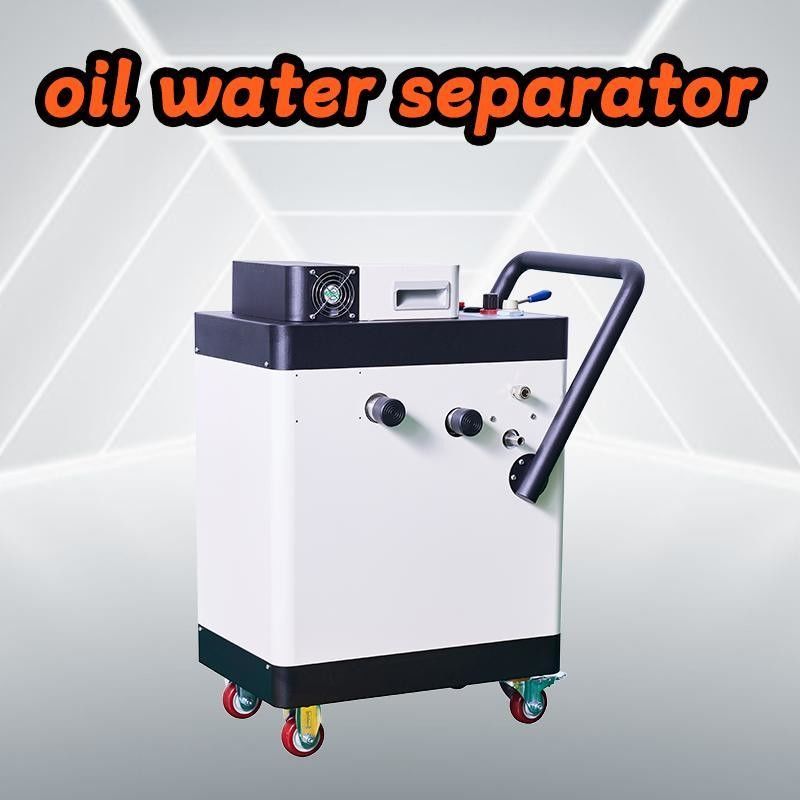Mobile CNC Coolant Oil Separator 0.3mm Accuracy Portable Tramp Oil Separator