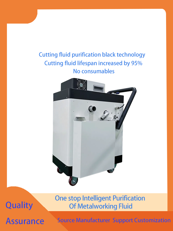 Milky White and Black CNC Coolant Oil Separator Including Power Supply 220V 50Hz or 110V 60Hz and Ozone Value 500mg M3 for Oil Separation